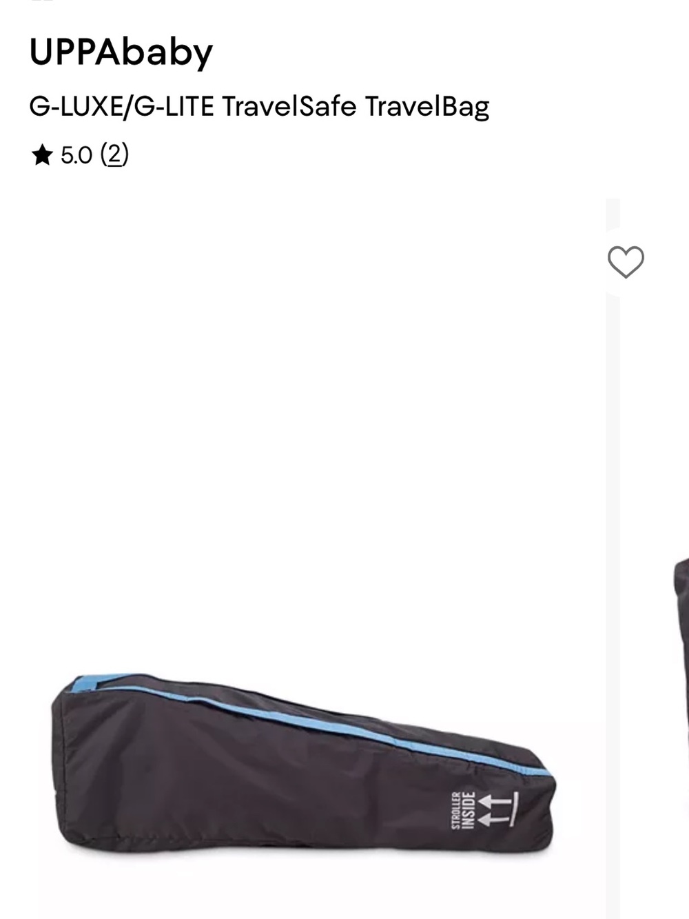 UPPAbaby TravelSafe G-Luxe/G-Lite Stroller Travel Bag